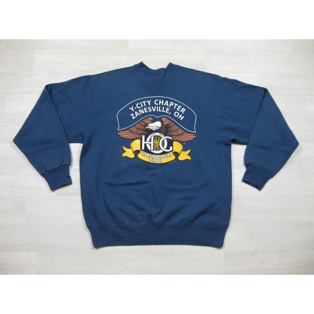 Vintage Harley-Davidson Harley Owners Group Crewneck Sweatshirt (L) HOG Biker OH